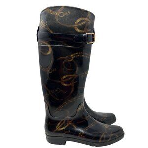 Lauren Ralph Lauren Rossalyn II Bridle Rain Boots Women's Size 9